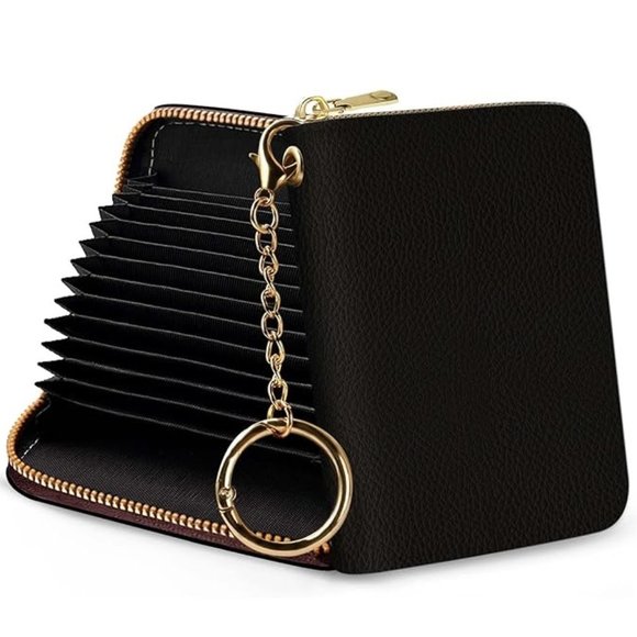 Black Credit Card Holder RFID Wallet - Picture 1 of 5